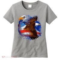 Patriotic American Eagle USA Flag Women's T-Shirt thumb 0