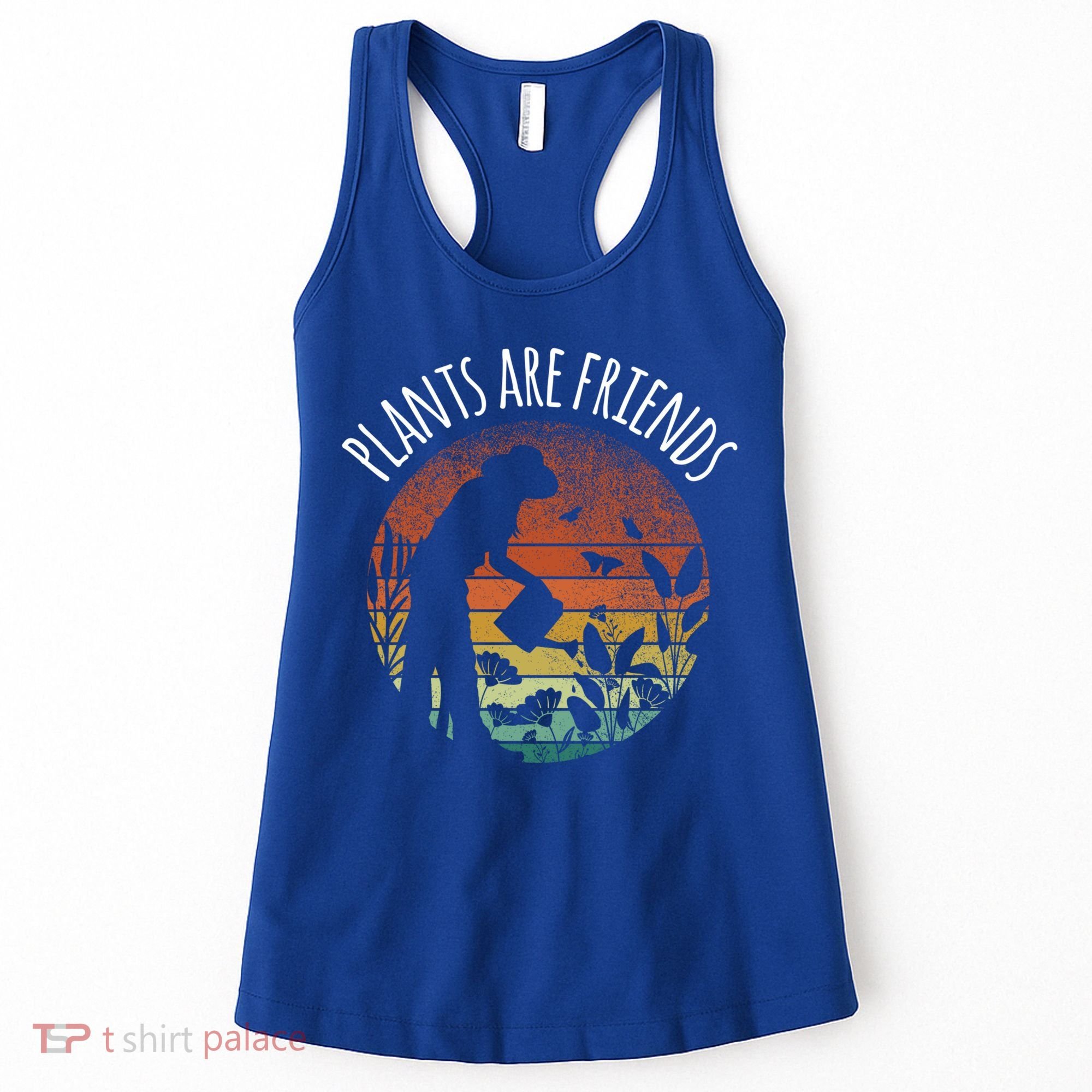 Plants Are Friends Gardening Hobby Flower Gardener Cute Gift Women's Tank Top