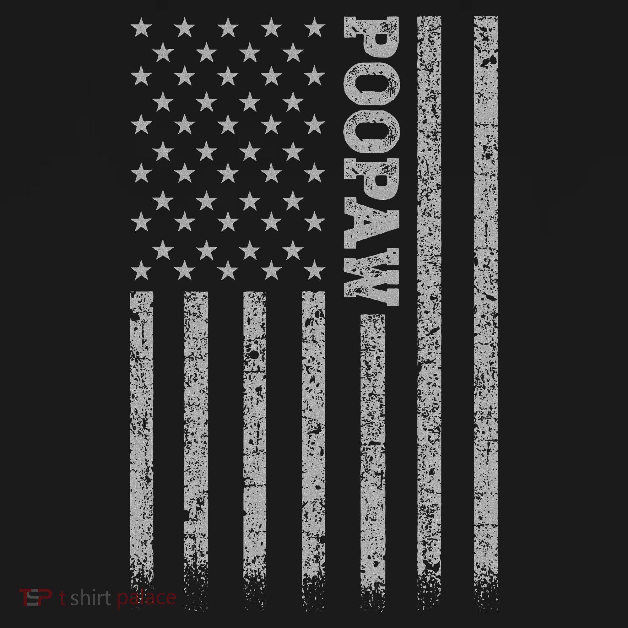 Poopaw American Flag Hoodie