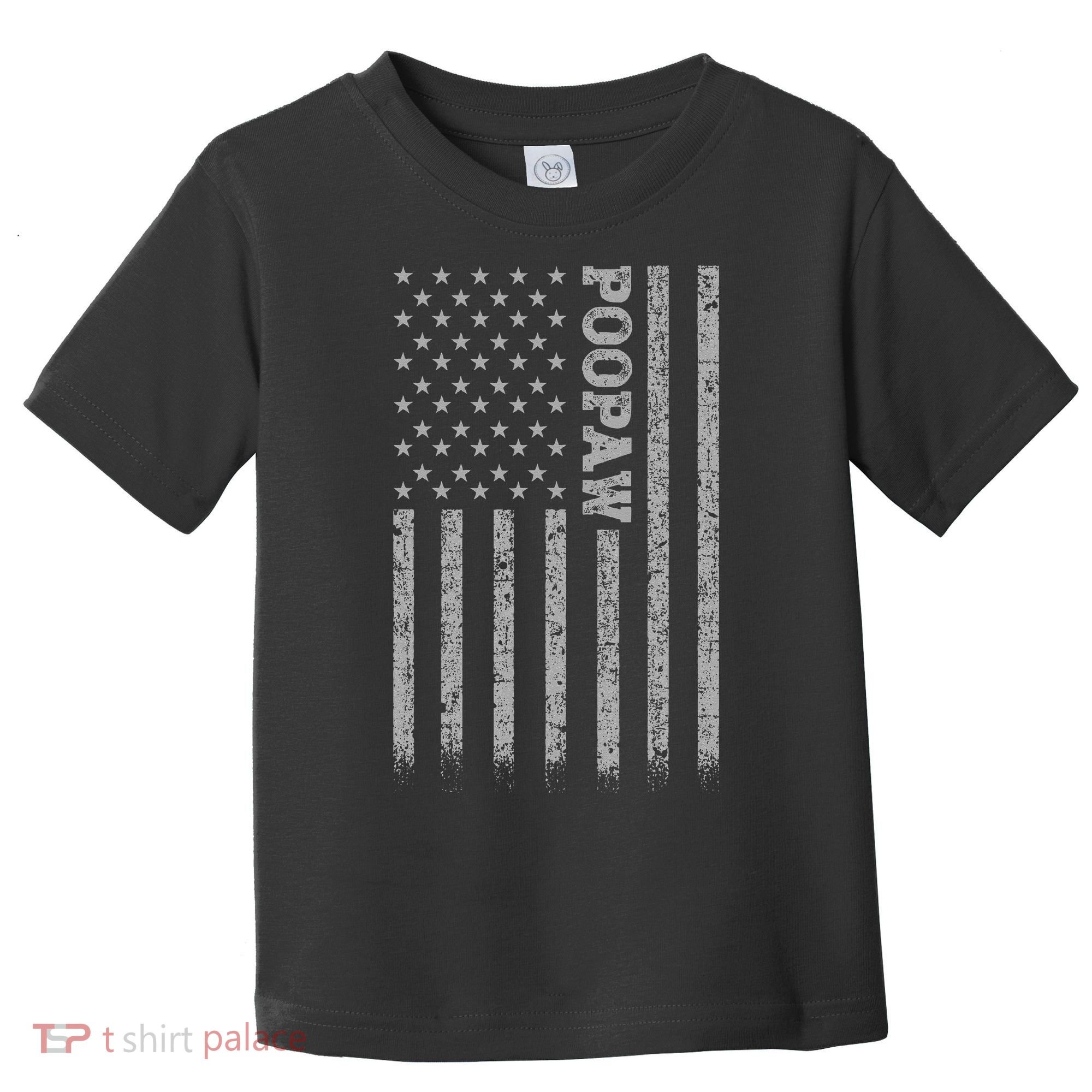 Poopaw American Flag Toddler T-Shirt