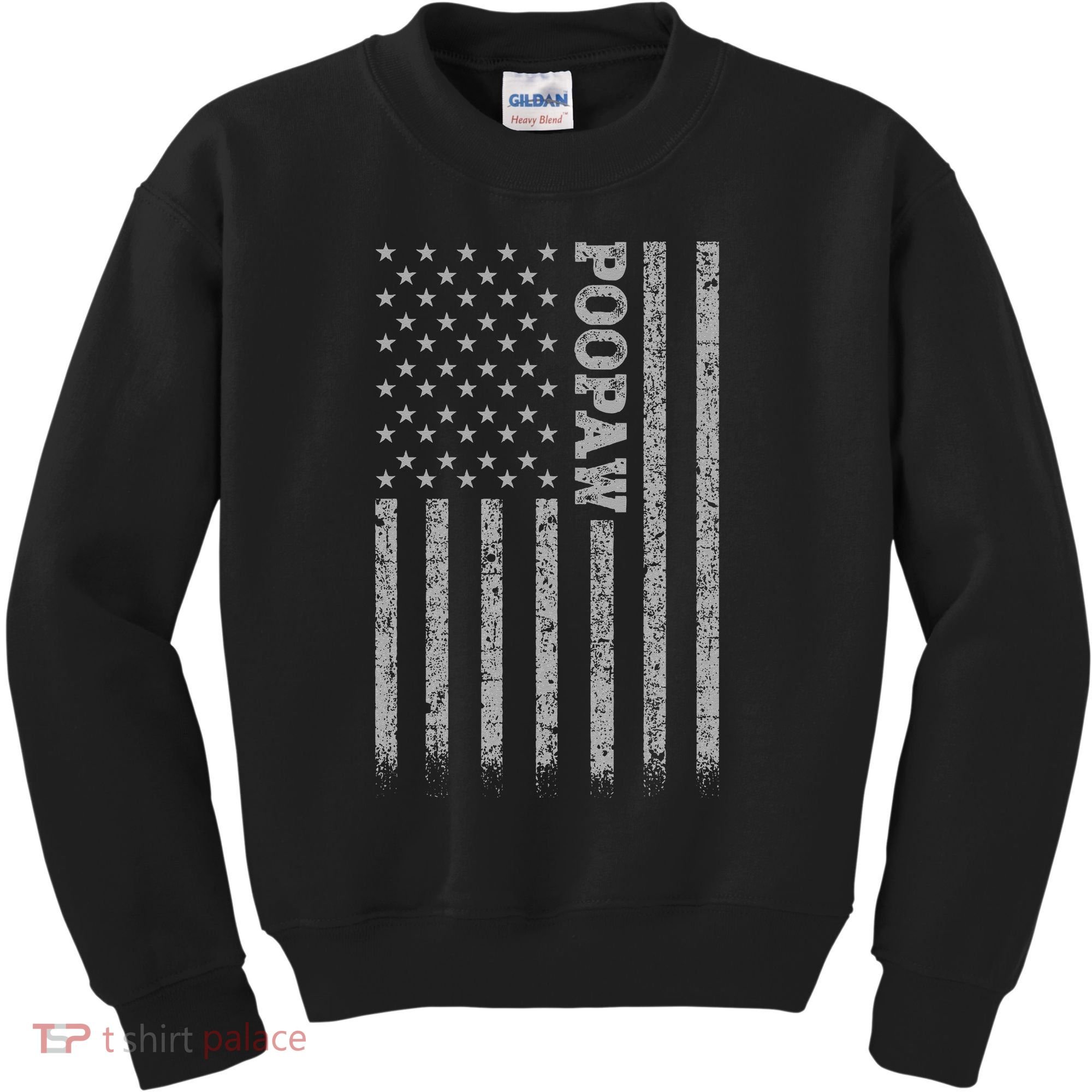 Poopaw American Flag Kids Sweatshirt