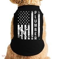Plumber American Flag Plumbing Doggie Tank thumb 0