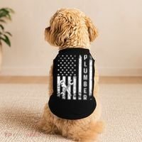 Plumber American Flag Plumbing Doggie Tank thumb 2