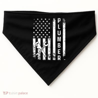 Plumber American Flag Plumbing USA-Made Doggie Bandana
