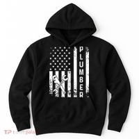 Plumber American Flag Plumbing Hoodie thumb 0