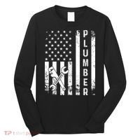 Plumber American Flag Plumbing Long Sleeve Shirt thumb 0