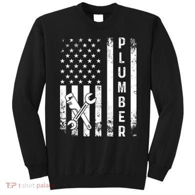 Plumber American Flag Plumbing Sweatshirt