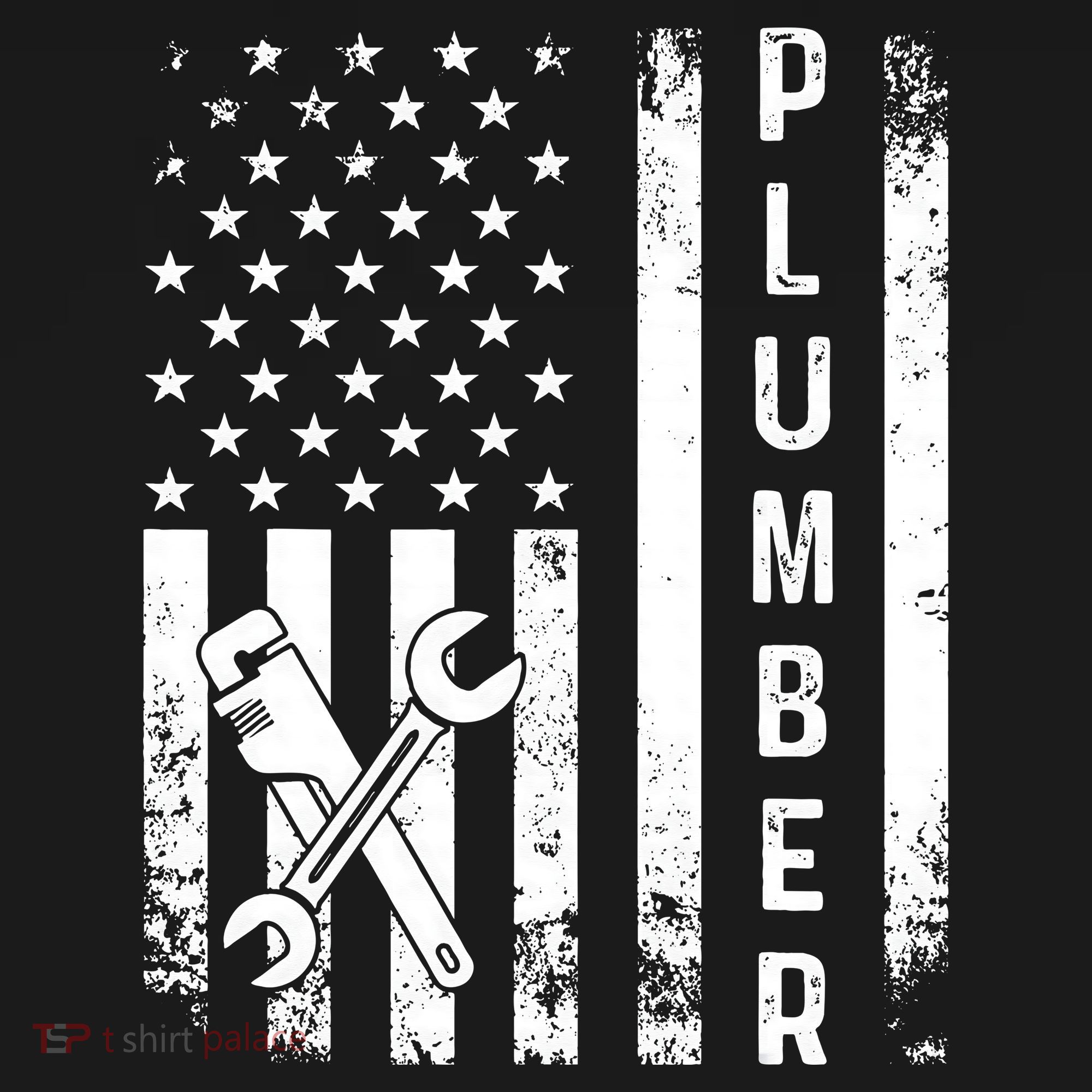 Plumber American Flag Plumbing Coaster