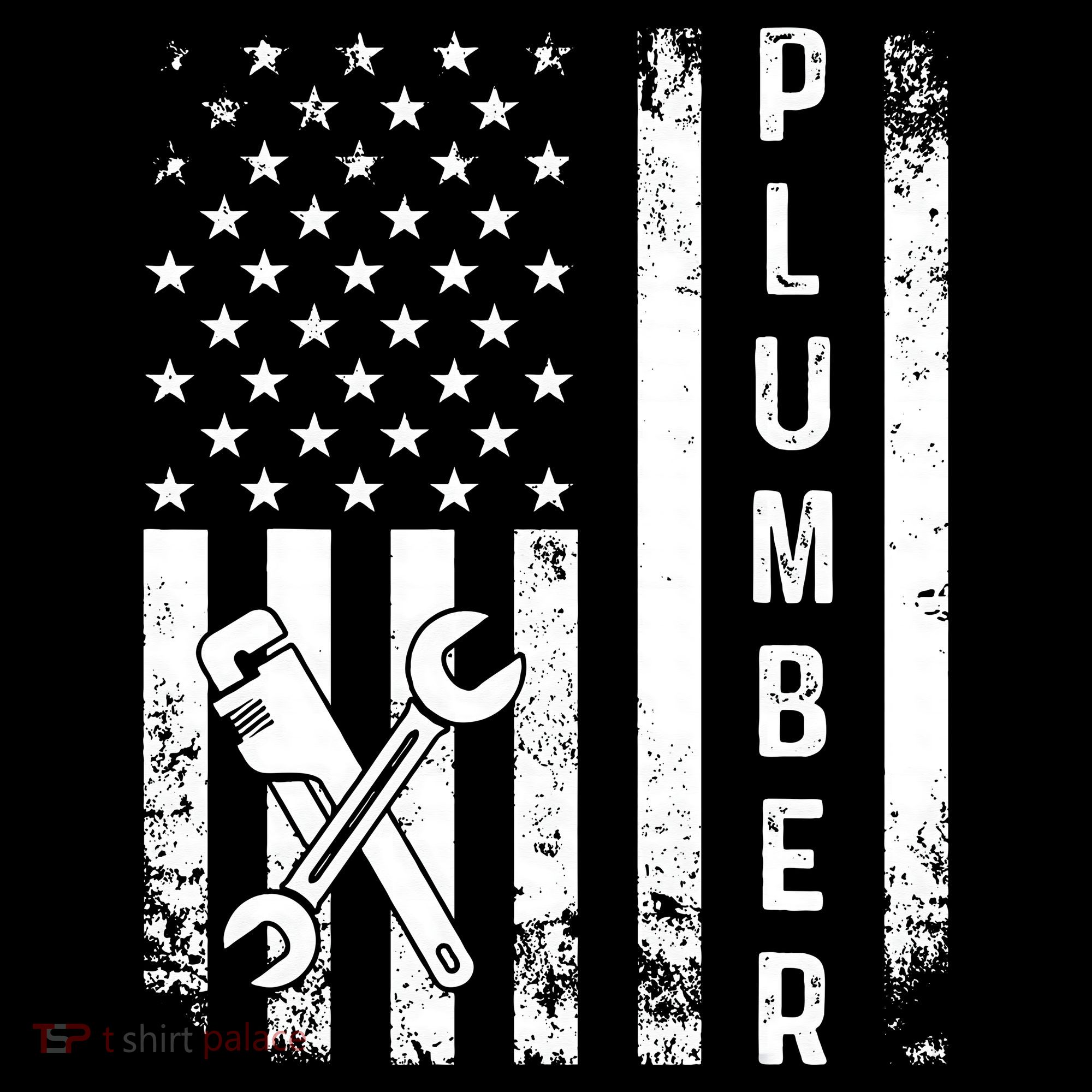 Plumber American Flag Plumbing Women's Hoodie