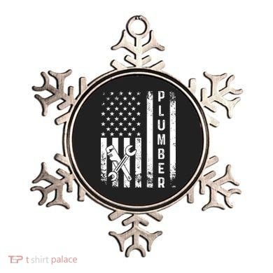 Plumber American Flag Plumbing Ornament