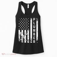Plumber American Flag Plumbing Women's Tank Top thumb 0