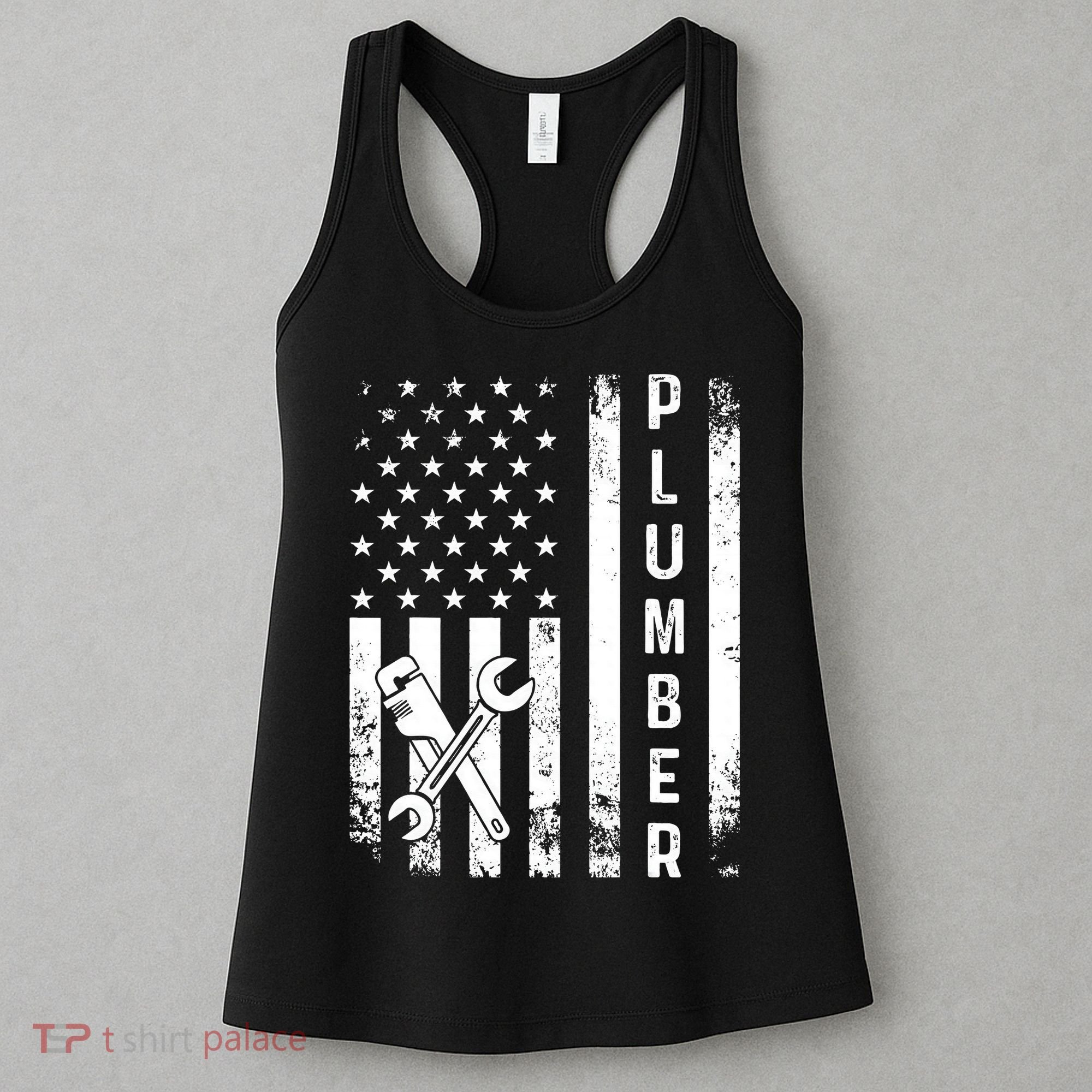 Plumber American Flag Plumbing Women's Tank Top