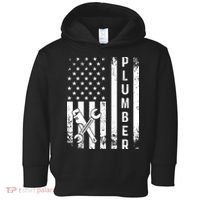 Plumber American Flag Plumbing Toddler Hoodie thumb 0