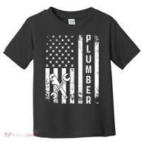 Plumber American Flag Plumbing Toddler T-Shirt thumb 0