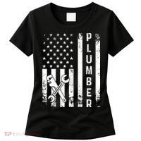 Plumber American Flag Plumbing Women's T-Shirt thumb 0