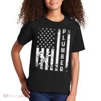Plumber American Flag Plumbing Kids T-Shirt thumb 2