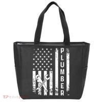 Plumber American Flag Plumbing Tote Bag thumb 0