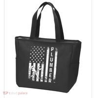 Plumber American Flag Plumbing Tote Bag thumb 3