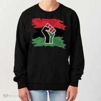 Pan African Flag Black Fist U.N.I.A. Flag Women's Sweatshirt thumb 0