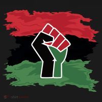 Pan African Flag Black Fist U.N.I.A. Flag Women's Hoodie thumb 2