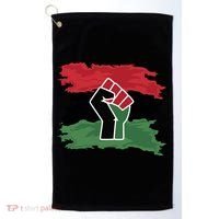 Pan African Flag Black Fist U.N.I.A. Flag Golf Towel thumb 0