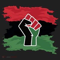 Pan African Flag Black Fist U.N.I.A. Flag Golf Towel thumb 3