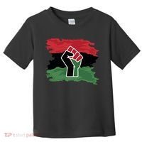 Pan African Flag Black Fist U.N.I.A. Flag Toddler T-Shirt thumb 0