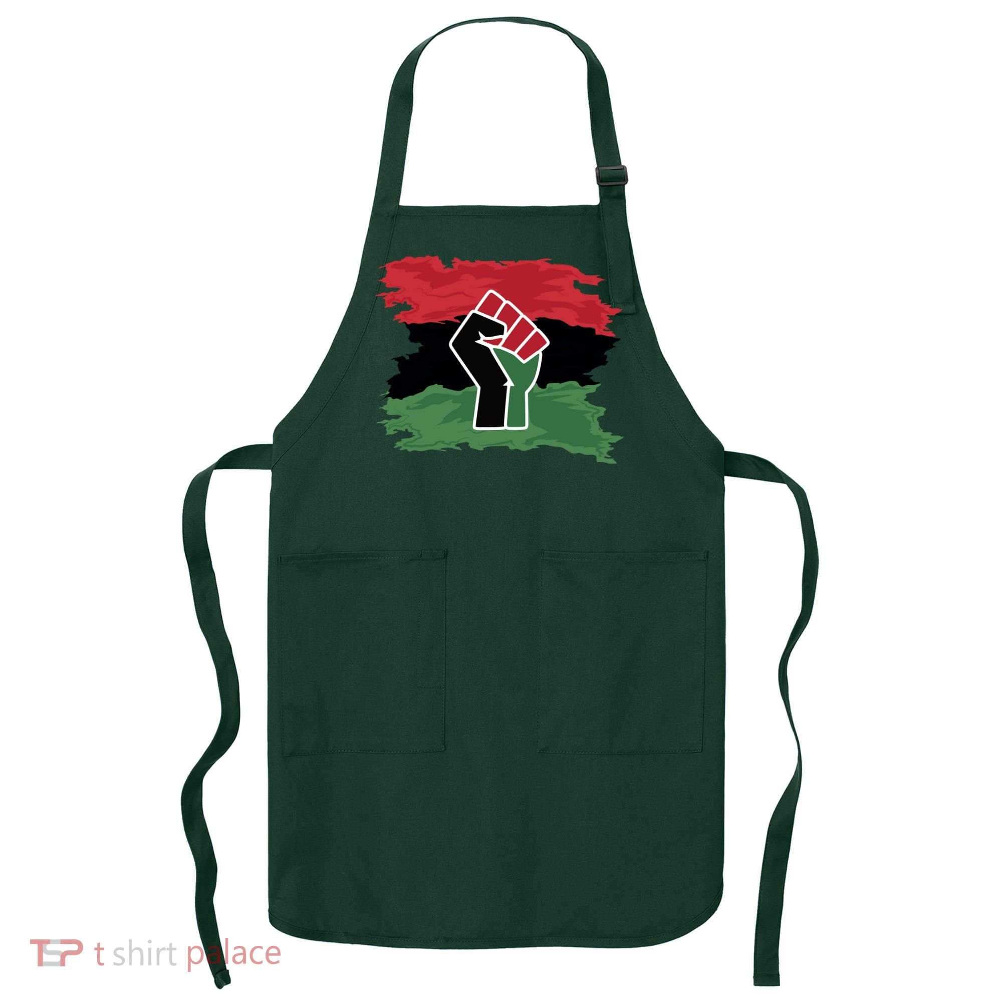 Pan African Flag Black Fist U.N.I.A. Flag Apron