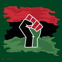 Pan African Flag Black Fist U.N.I.A. Flag Mousepad thumb 1