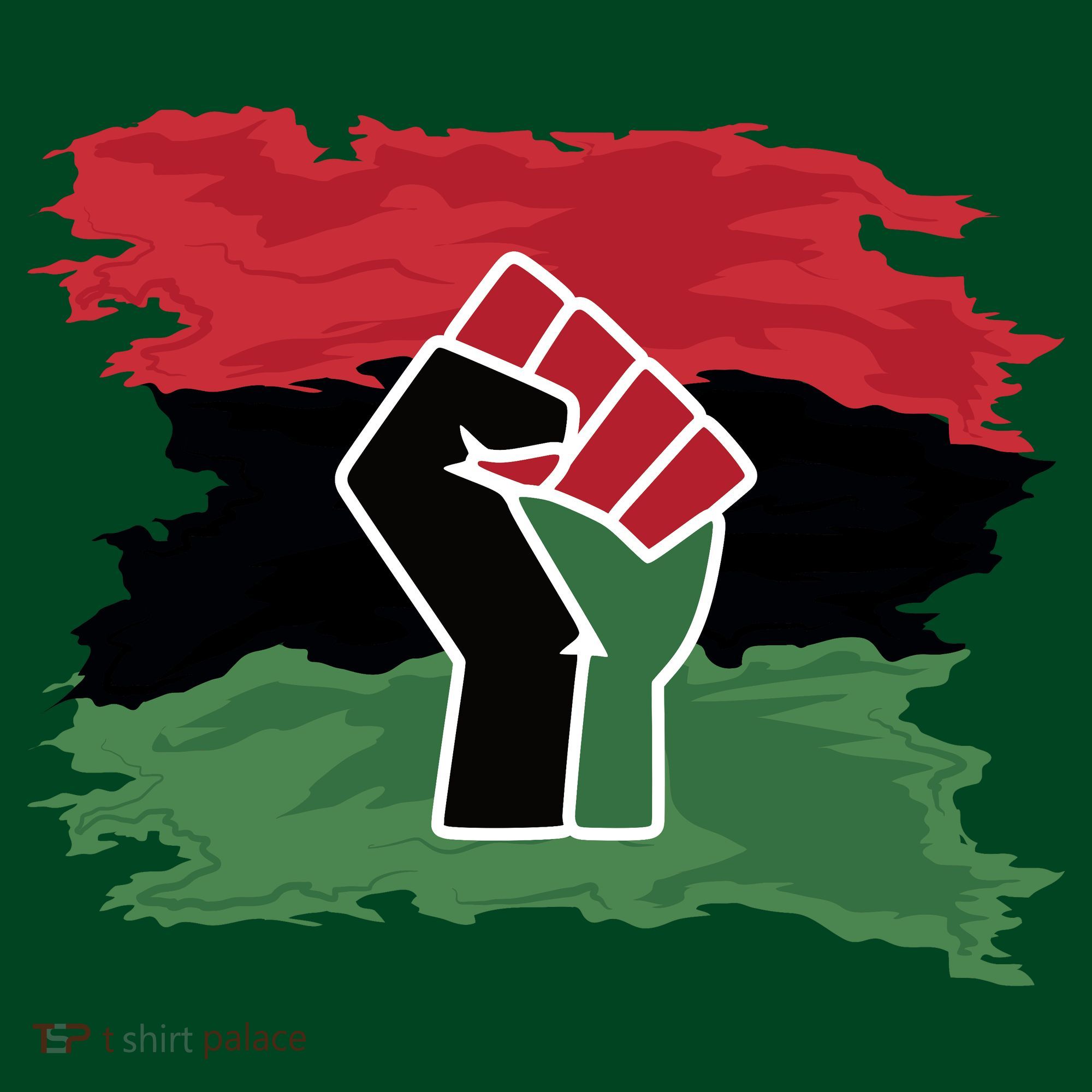 Pan African Flag Black Fist U.N.I.A. Flag Mousepad