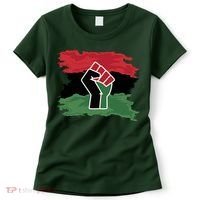 Pan African Flag Black Fist U.N.I.A. Flag Women's T-Shirt thumb 0