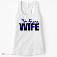 Proud Air Force Wife Gift Usaf Patriotic Military Family Funny Gift Women's Tank Top thumb 0