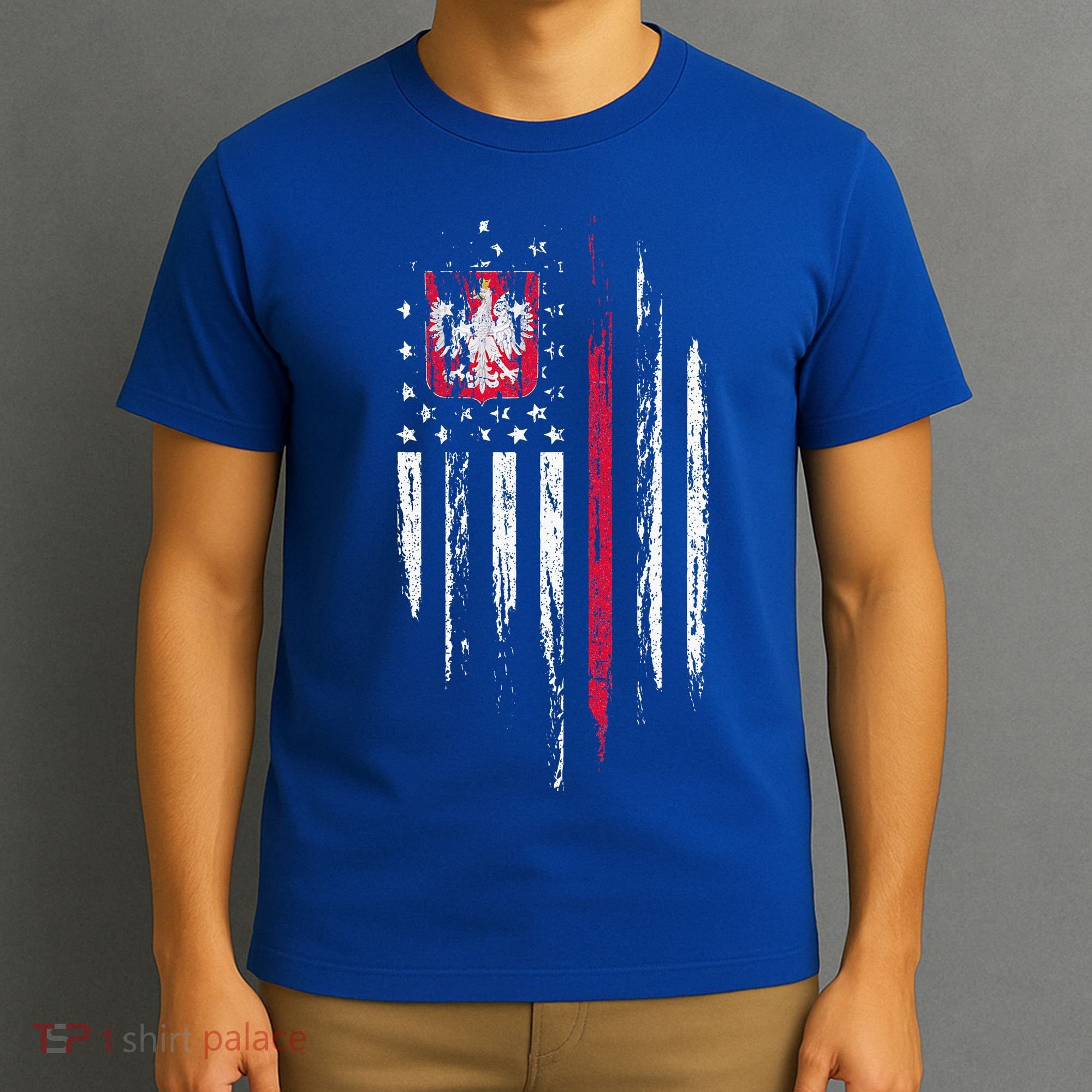 Polish American Flag Combo Poland Usa Polska T-Shirt