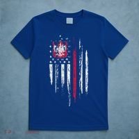 Polish American Flag Combo Poland Usa Polska T-Shirt thumb 5