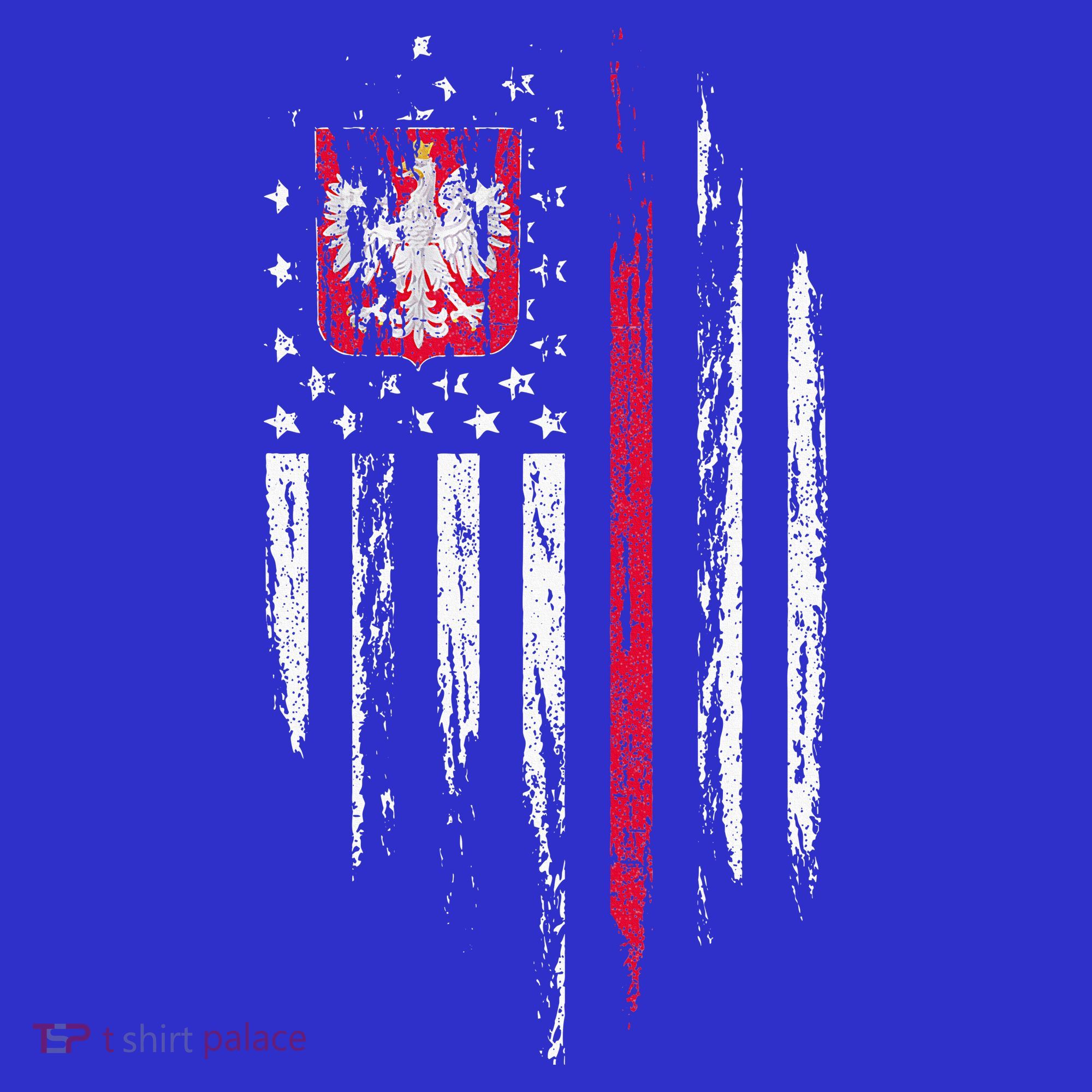 Polish American Flag Combo Poland Usa Polska T-Shirt