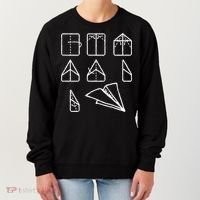 Paper Airplane Folding Instruction Gift Women's Sweatshirt thumb 0