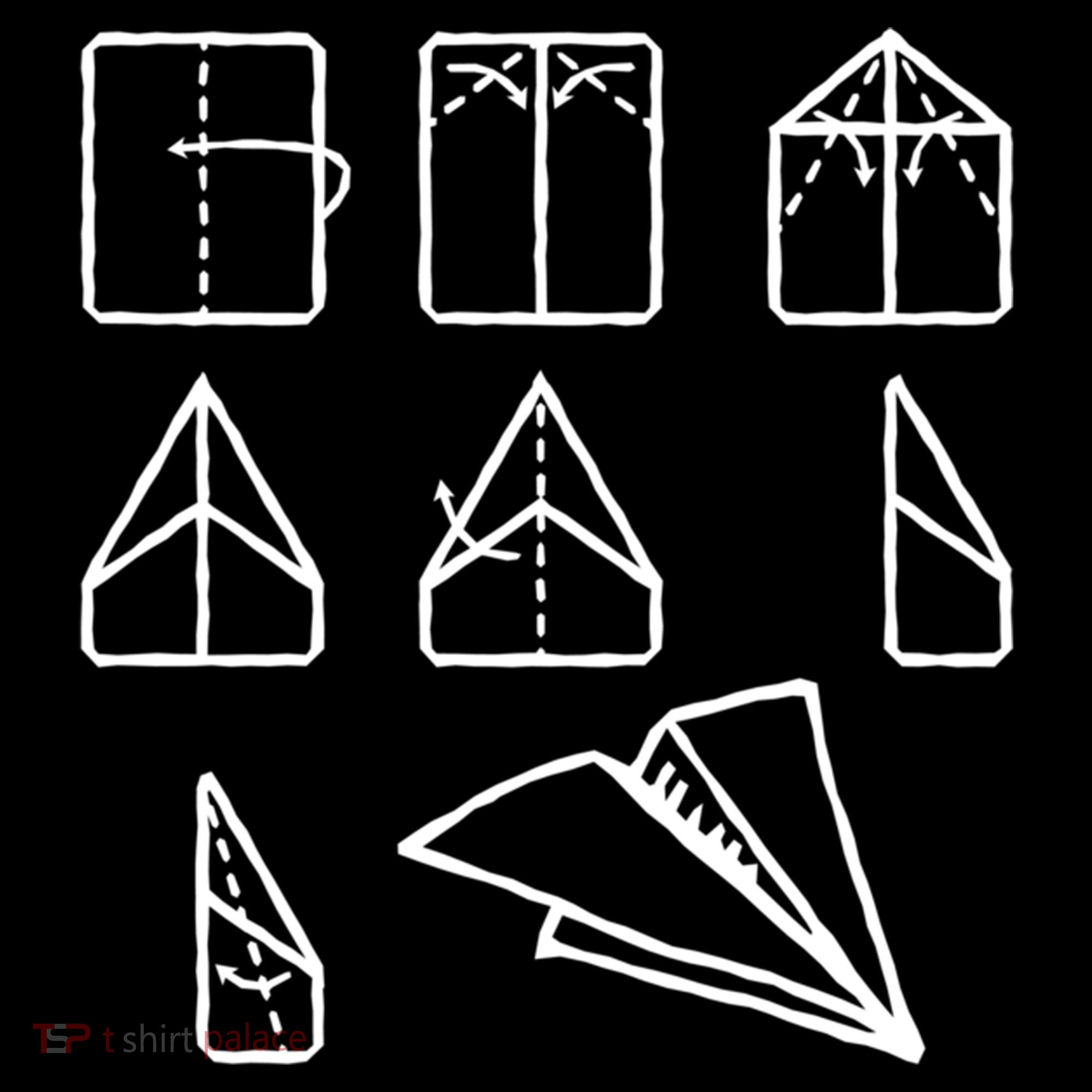 Paper Airplane Folding Instruction Gift Bucket Hat
