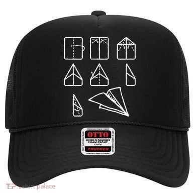 Paper Airplane Folding Instruction Gift Hat
