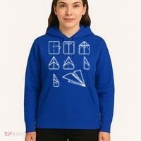 Paper Airplane Folding Instruction Gift Hoodie thumb 5