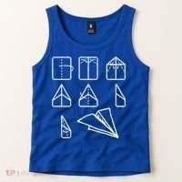 Paper Airplane Folding Instruction Gift Tank Top thumb 2