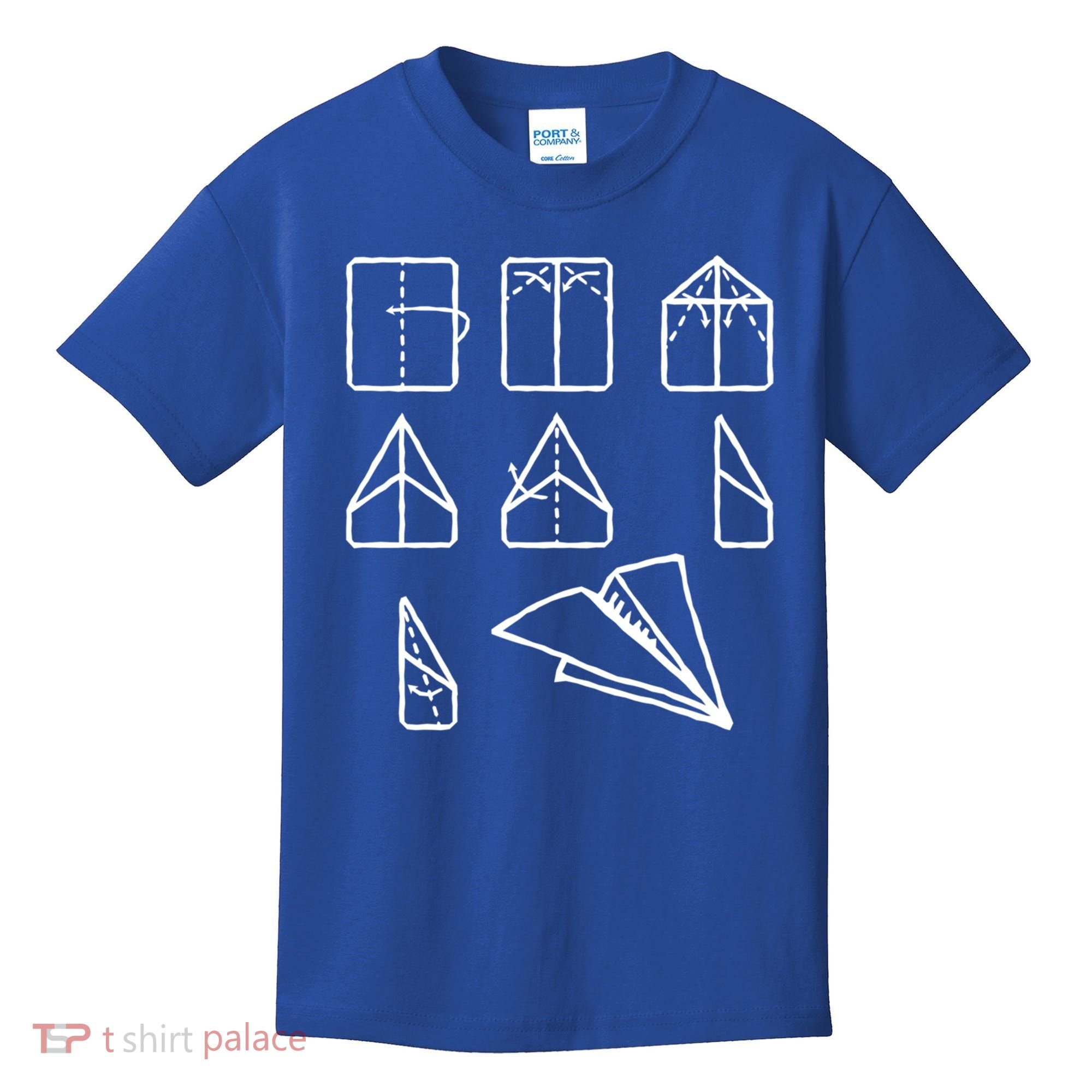 Paper Airplane Folding Instruction Gift Kids T-Shirt