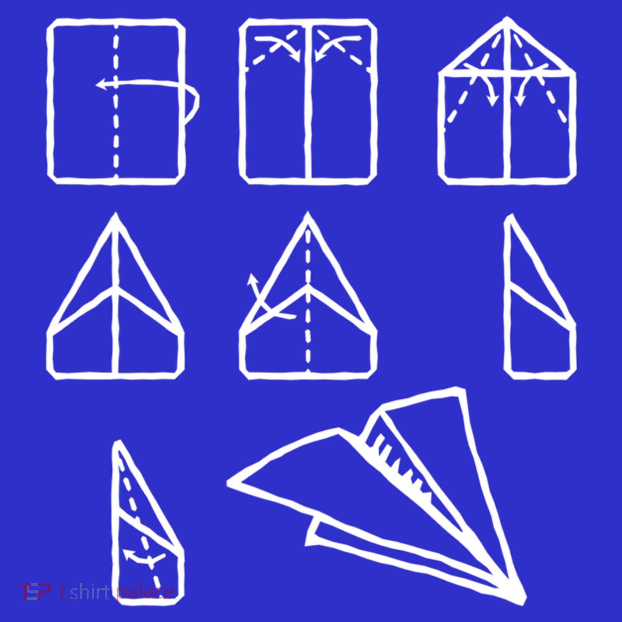 Paper Airplane Folding Instruction Gift Kids T-Shirt