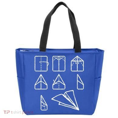 Paper Airplane Folding Instruction Gift Tote Bag
