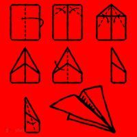 Paper Airplane Folding Instruction Gift Santa Hat thumb 1