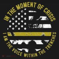 Police And Fire 911 Dispatcher Thin Gold Line Flag Women's Hoodie thumb 2