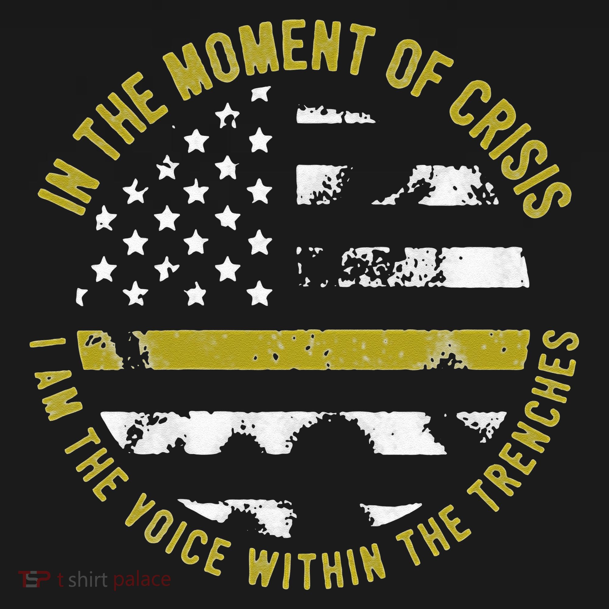 Police And Fire 911 Dispatcher Thin Gold Line Flag Mousepad
