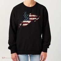 Proud American Flag Snowmobiling Gift Snowmobile Riding Gift Women's Sweatshirt thumb 0