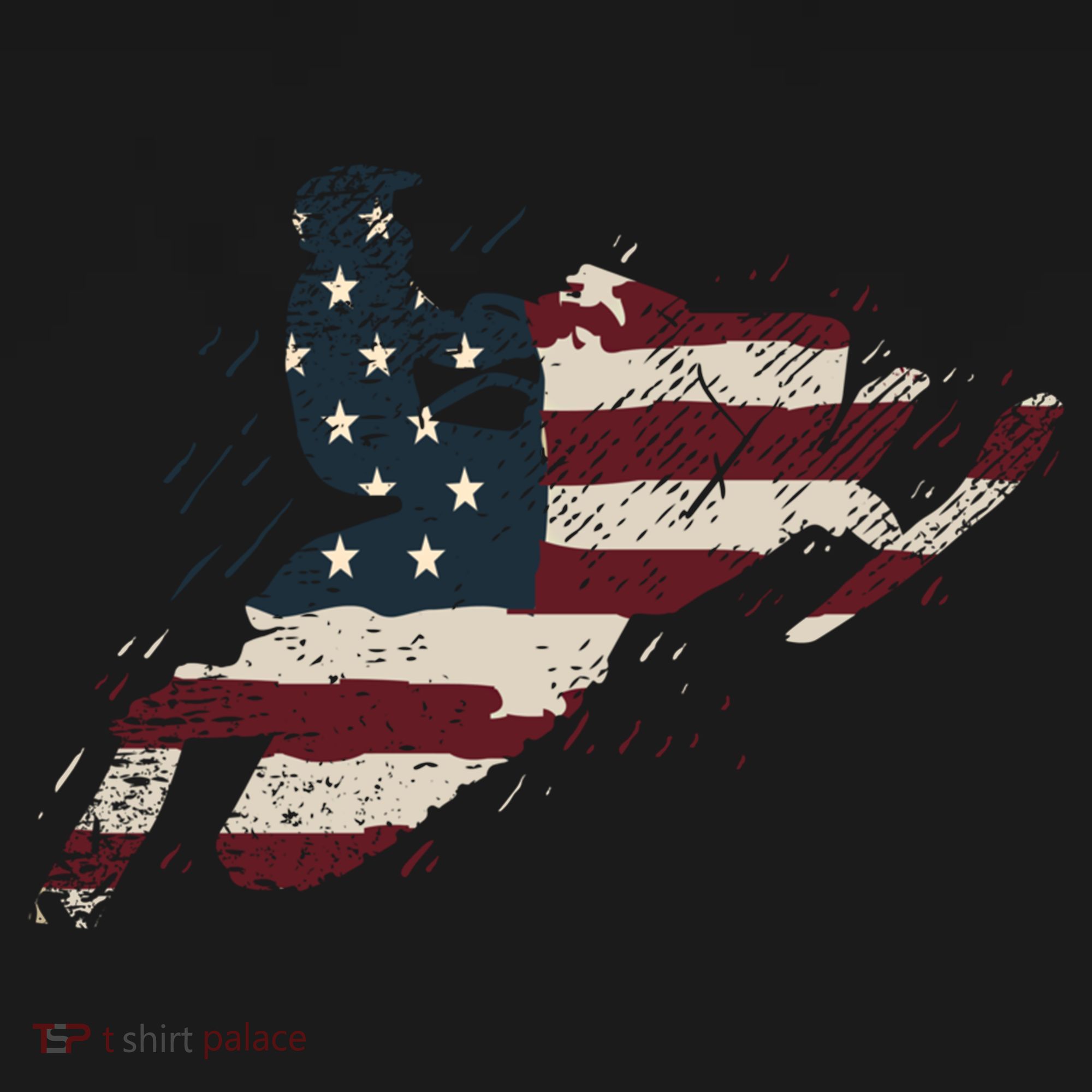 Proud American Flag Snowmobiling Gift Snowmobile Riding Gift Bucket Hat