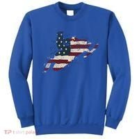 Proud American Flag Snowmobiling Gift Snowmobile Riding Gift Sweatshirt thumb 0