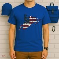 Proud American Flag Snowmobiling Gift Snowmobile Riding Gift T-Shirt thumb 6
